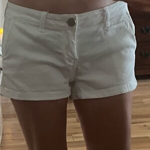 White Cotton Shorts